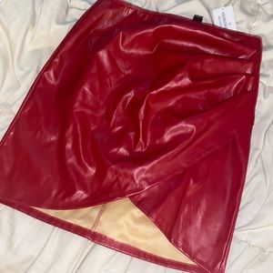 Rex Faux Leather Skirt Size M New With Tags